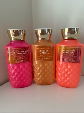 Set of 3 Bath and Body works lotion